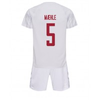 Danmark Joakim Maehle #5 Bortatröja Barn VM 2022 Kortärmad (+ Korta byxor)